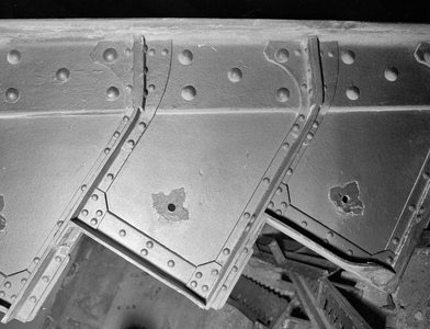 857208 Detail van de ijzeren trapconstructie in het kantoor van de Levensverzekeringsmaatschappij De Utrecht (Leidseweg ...